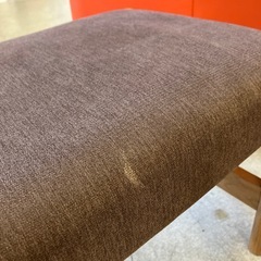 12/25まで店頭商品一部を除き半額クリスマスSALE!!開催中 　M2512-181 ダイニング チェア ベンチ ブラウン キズ汚れ有りの画像