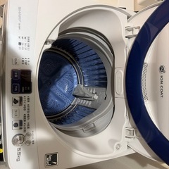 洗濯機　SHARP ES-55E9-KB 2013年製の画像