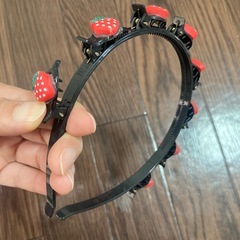 カチューシャ　クリップ式の画像