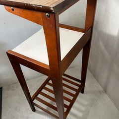 ビンテージ カリモク デコラ 飾り棚 花台 電話台 コンソール サイドテーブルの画像