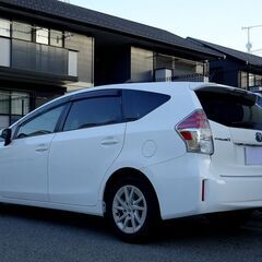 車検満タン 27年式 プリウスα 後期 実走64600km ナビ TV バックモニター スマートキー ETC スマートルームミラー 前後ドライブレコーダーの画像