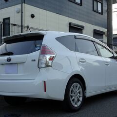 車検満タン 27年式 プリウスα 後期 実走64600km ナビ TV バックモニター スマートキー ETC スマートルームミラー 前後ドライブレコーダーの画像