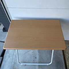 ニトリ　折りたたみテーブル　ブラウン　の画像