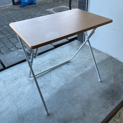 ニトリ　折りたたみテーブル　ブラウン　の画像