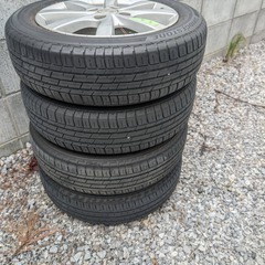 サマータイヤホイール4本セット　155/65R14　ワゴンR純正ホイールの画像