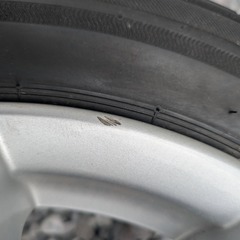 サマータイヤホイール4本セット　155/65R14　ワゴンR純正ホイールの画像