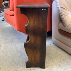 12/25まで店頭商品一部を除き半額クリスマスSALE!!開催中　サ2512-187 カリモク ロコニアシリーズ 電話台 マガジンラック オールドカリモク ヴィンテージ キズ汚れ有りの画像