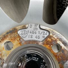 軽自動車ブリヂストンスタッドレス14インチアルミ4本セットの画像