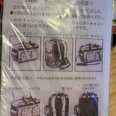 ミッキー3wayキャリーバッグの画像