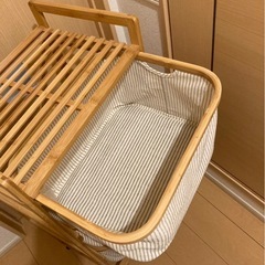 バンブーシェルフ　ニトリ　ランドリーラックの画像
