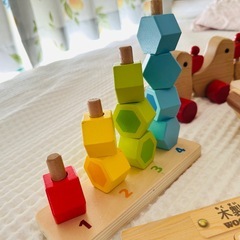 【2万相当ドイツ製知育おもちゃ】一歳知育玩具こだわり6点モンテッソーリポーネルンド公文の画像