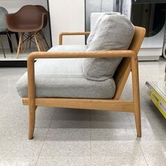 KEYUCA (ケユカ) 2.5人掛けソファー 幅:約150㎝ ナチュラル×グレー LIFⅡの画像