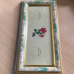 長方形の柄つき額　値下げ不可の画像