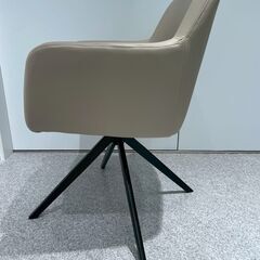 ダイニングチェア 肘付き レザー 3脚セットの画像