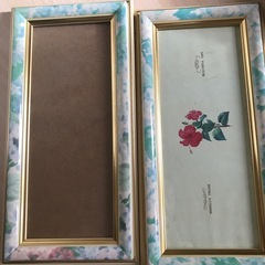 長方形の柄つき額　値下げ不可の画像