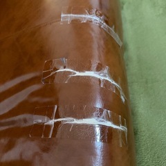 レザー調2人掛けソファ　12月24日まで受付先着順　若干の破れ箇所あり　定価30000円の画像