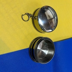 ステンレス式折りたたみカップの画像