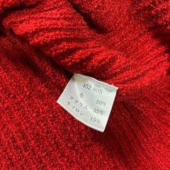 セーター　赤　ニット　　Mサイズの画像