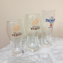 エビス　プレモル　ビールジョッキ　3点セットの画像
