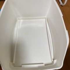 【差し上げます】猫トイレセット、餌入れの画像