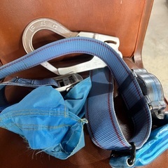 藤井電工　胴ベルト型 Mサイズ ロックリトラ 巻取式 ブルー 墜落制止用器具　の画像