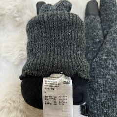 メンズUNIQLO手袋の画像