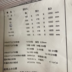 ベッドマットレス　シングルの画像