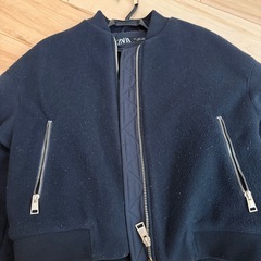 ZARA ウール　MA1 アウター  Sサイズの画像