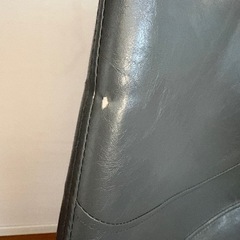 ②エアゾーム　回転式　ダイニングチェア　1脚　レザーグレー(4脚あります。うち、1脚はジャンク)の画像
