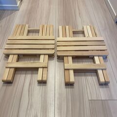 木製椅子　折り畳み可能　折りたたみ椅子　2,000円/1個の画像