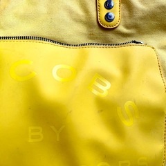 12/29まで⭐︎MARK JACOBS マークジェイコブス　トートバッグ　イエロー　外ポケット付きの画像