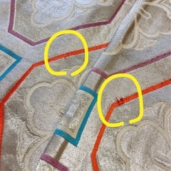 袋帯、銀に大柄の花模様の画像