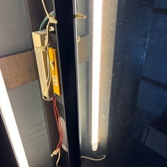 ●キャビネットTV台　照明付き●ブラックの画像