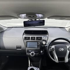 岡山【自社ローン】保証人無可★全国対応★プリウスα【S】カールソン20インチAW/社外エアロ/ガナドール4本出しマフラー/インナールームミラー型ドラレコ/シートカバー/TV/バックカメラ/DVD再生/ETCの画像