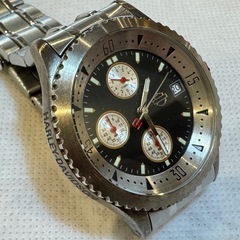 D7064【ハーレーダビッドソン】クロノグラフ 腕時計 稼働品の画像