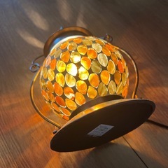 ガラス照明　暖色　ガラス工房で購入の画像