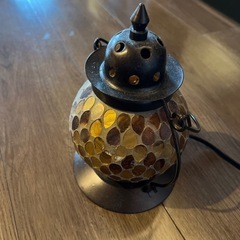 ガラス照明　暖色　ガラス工房で購入の画像