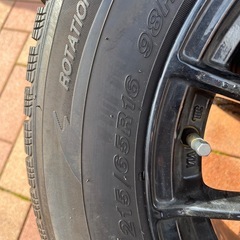 SWG 215/65R16 ブラックホイールセット 4本の画像