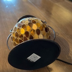 ガラス照明　暖色　ガラス工房で購入の画像