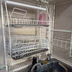 キッチンラック つっぱりタイプの画像