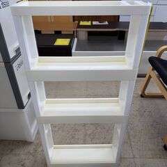 J3365　【リユースのサカイ柏店】　3段隙間収納　キャスター付　ホワイトの画像