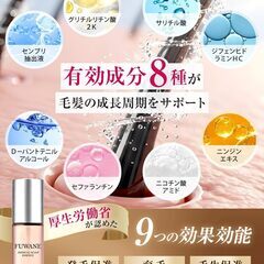 育毛剤 女性用 スカルプケア 薬用 FUWANE 8種の有効成分 発毛促進 育毛の画像