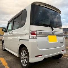 Bluetoothナビ付き☆走行10万キロ台☆☆月々9千円〜分割可❗️車検2年付き！【名義変更代込み】広い車内！大人気‼️ダイハツ タントカスタム☆Bluetoothナビ付き☆走行中DVD見れます☆純正アルミ☆電動スライドドア☆ドライブレコーダー☆そのまま乗って帰れます！の画像