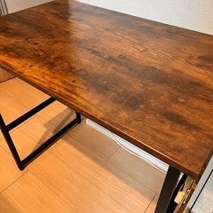 ラック付きデスク　ウォールナット　ヴィンテージの画像