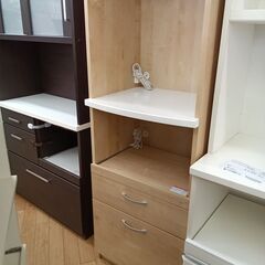 ★リユースのサカイつくば店★TK7771  レンジ台 ナチュラル H175×D46×W59 クリーニング済みの画像