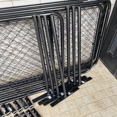 【ほぼ新品／12月購入】カインズ アメリカンフェンス一式 ブラック ドブメッキ　DIY・ドッグランに！の画像