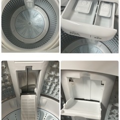 R058 ☀️ 2024年製の美品♪ Haier 洗濯機（洗濯4.5㎏) JW-U45LK ⭐ 動作確認済 ⭐ クリーニング済の画像