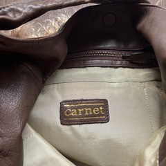 カルネ　carnet　リアルファートートバッグ　の画像