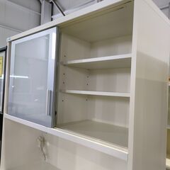 【ジャングル和泉大型良品館】システムキッチンボード　　松田家具　Nクラッチレンジ　食器棚　ラック　収納　ホワイト【R505】の画像