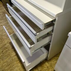 【ジャングル和泉大型良品館】システムキッチンボード　　松田家具　Nクラッチレンジ　食器棚　ラック　収納　ホワイト【R505】の画像